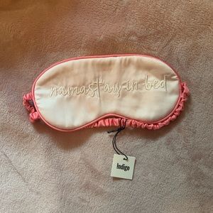 NEW Indigo Sleeping Mask “Namastay In Bed” (PINK)